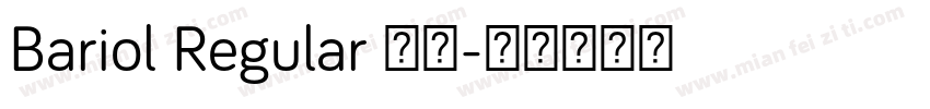 Bariol Regular 常规字体转换